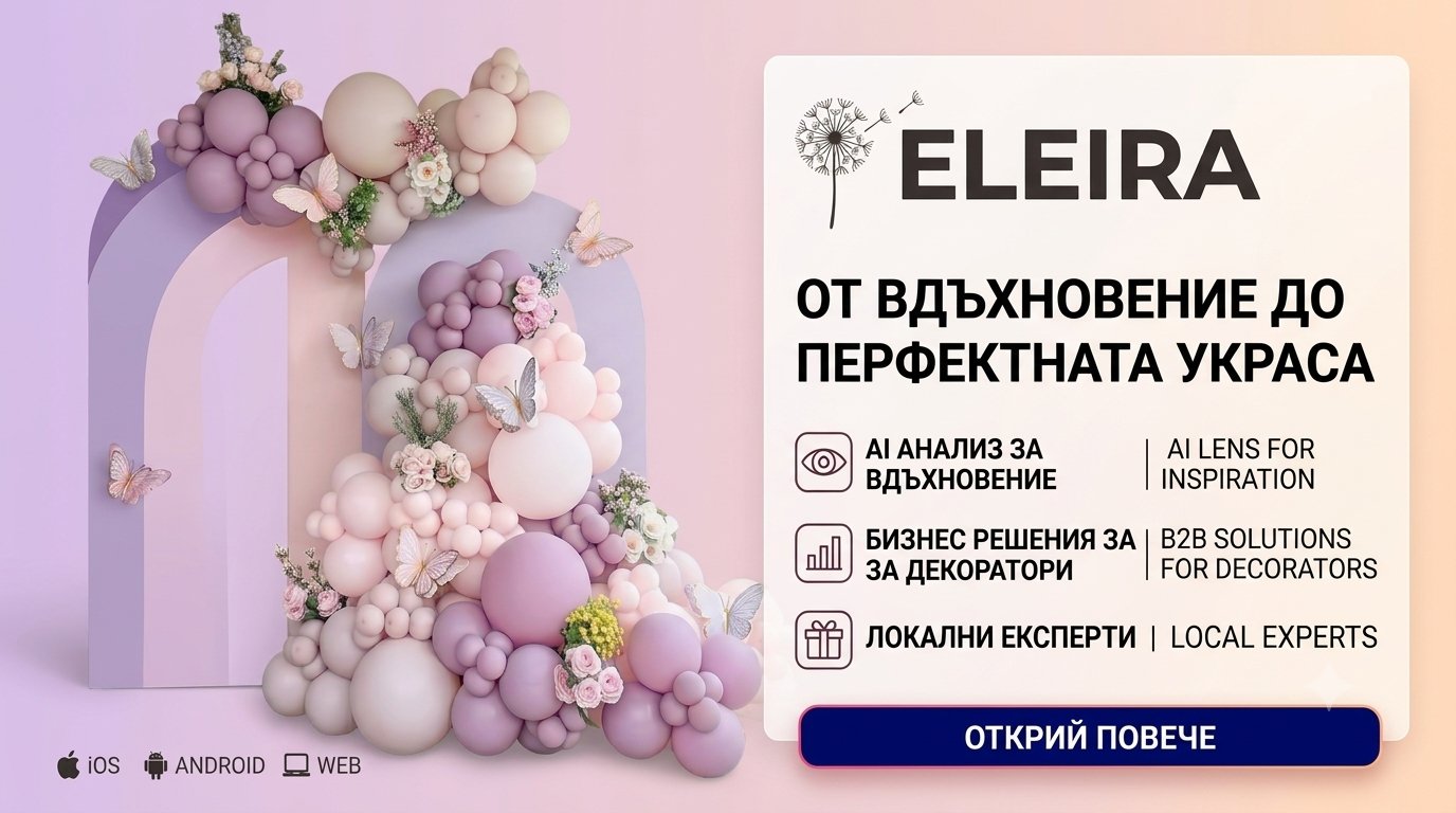 Eleira — AI анализ за вдъхновение, бизнес решения за декоратори, локални експерти